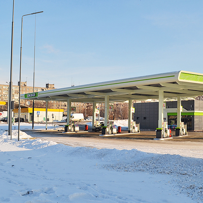 The OKKO network opened new format filling station in the middle of Dnypro