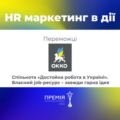 Компанія ОККО стала переможцем Премії HR-бренд 2022