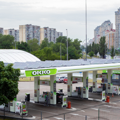 ОККО довела кількість сонячних електростанцій на своїх АЗК до 244