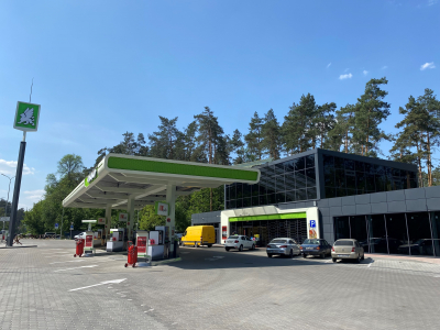 OKKO RESTORED THE DESTROYED FUEL STATION ON GOSTOMEL ROAD