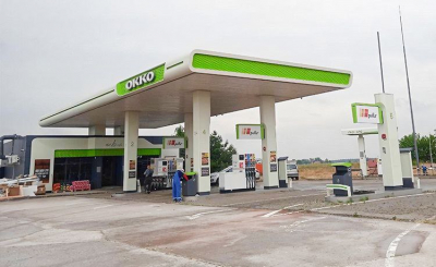 OKKO network restored fuel station near Chornobayivka