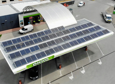 100 Of OKKO STATIONS ARE EQUIPPED WITH SOLAR POWER PLANTS
